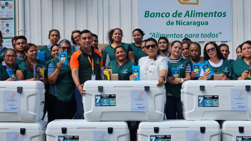 Walmart entrega equipos térmicos al Banco de Alimentos de Nicaragua 