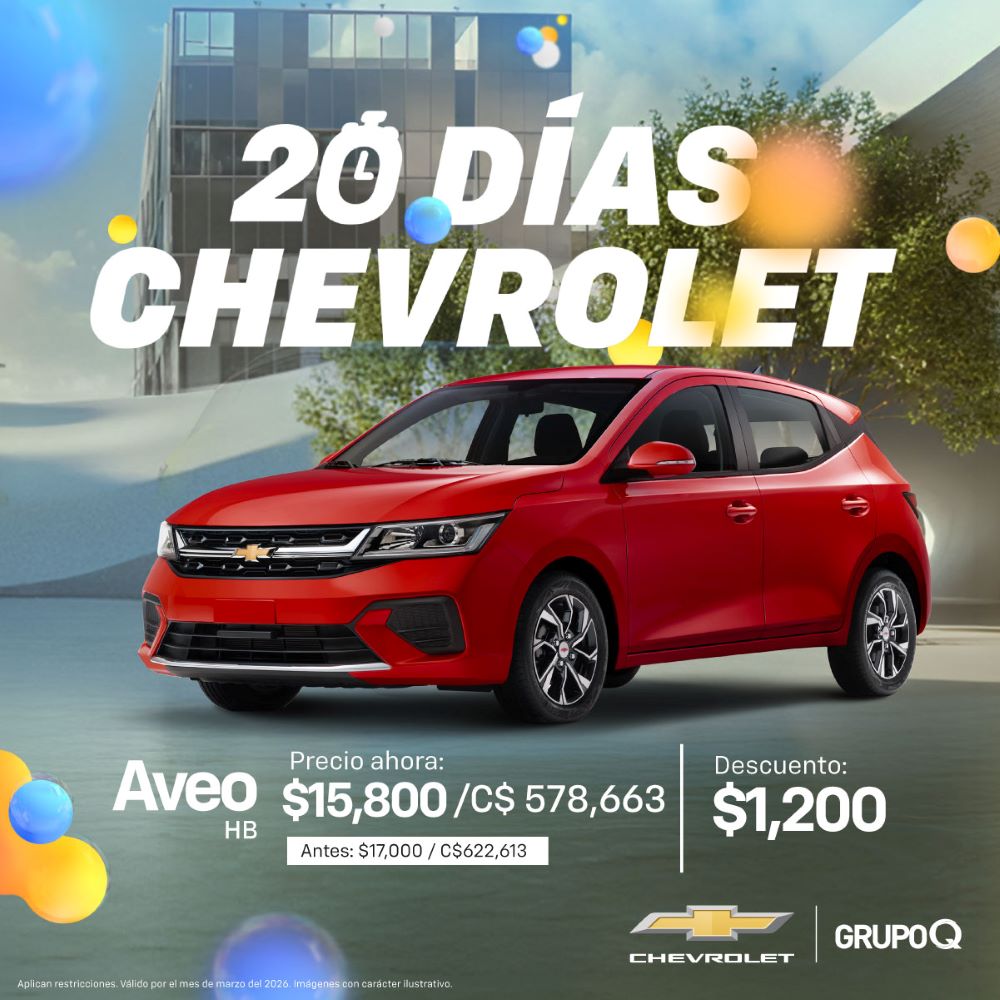 Chevrolet te espera con condiciones especiales durante 20 días