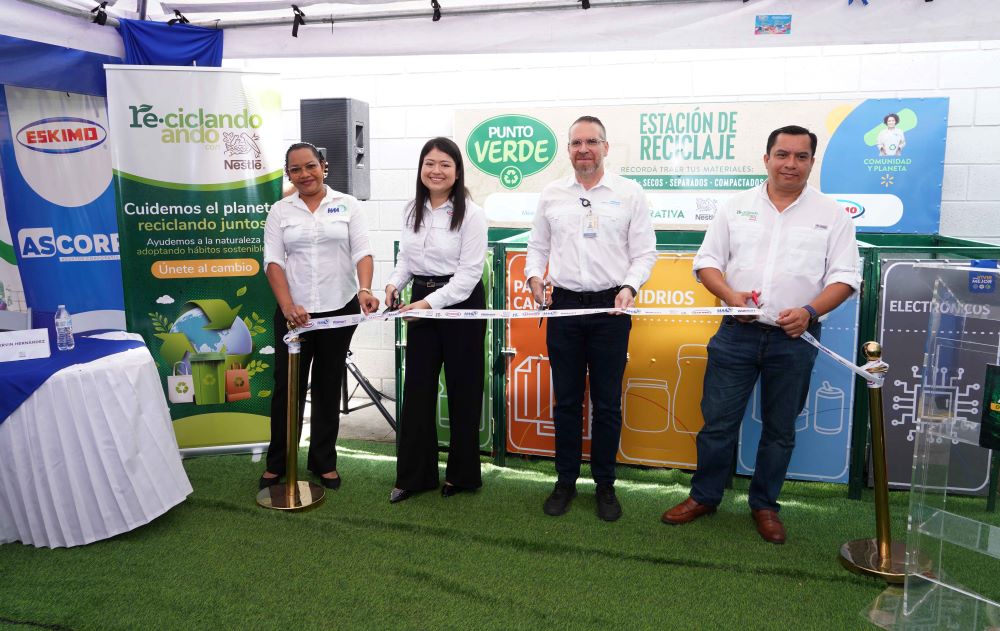junto a aliados estratégicos, ha instalado siete estaciones de reciclaje Punto Verde 