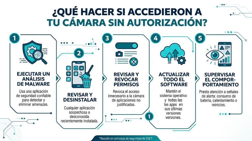 ¿Tu teléfono te observa? Descubre si la cámara te vigila