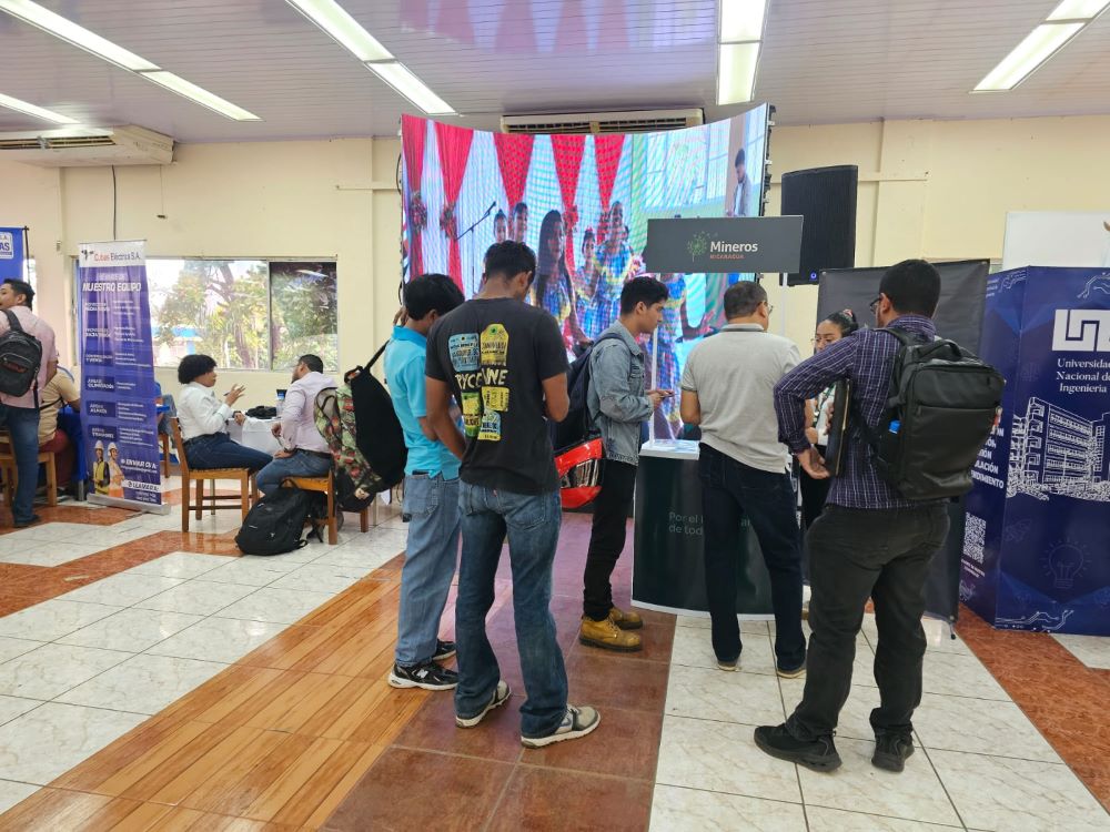 Mineros Nicaragua destaca en la Feria Laboral UNI 2026 como empleo líder