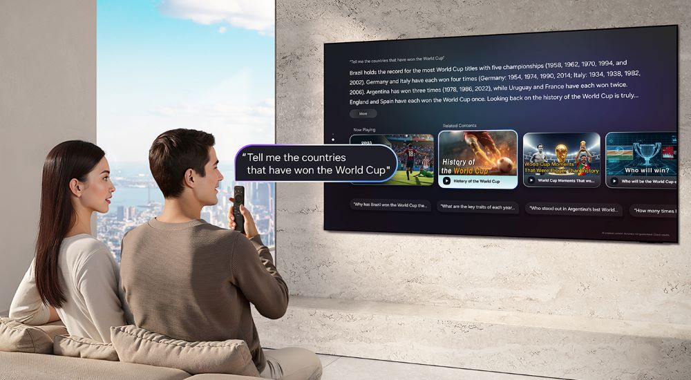 La IA conversacional de Samsung llega a Smart TVs