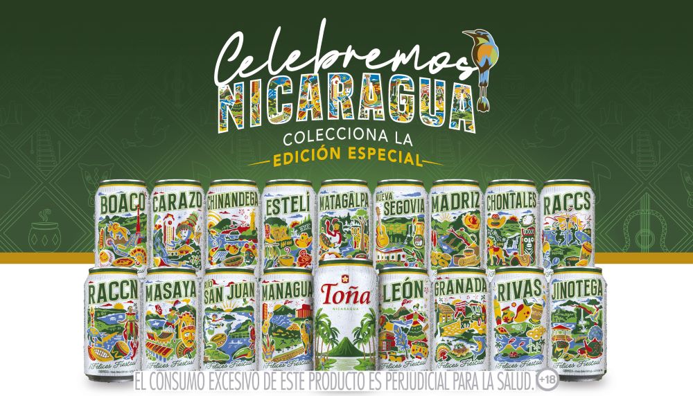 Cerveza Toña rinde homenaje a los 17 departamentos con "Celebremos Nicaragua"