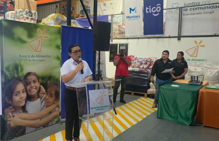 Banco de Alimentos de Nicaragua recauda 73 toneladas en campaña 2026
